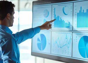 Leader mesurant la performance de son entreprise suite à l'adoption d'un logiciel